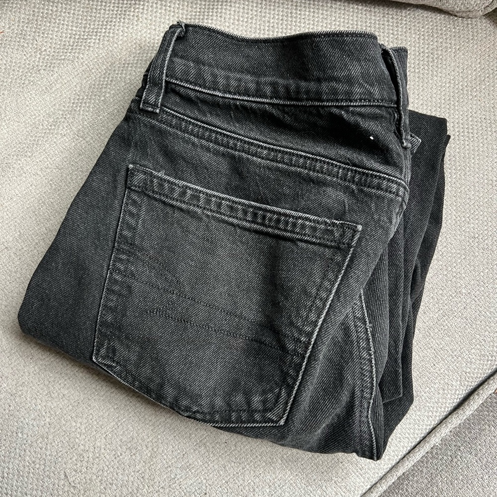 AE Super High Rise Straight Leg Jeans